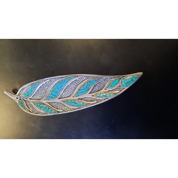 Porte encens feuille couleur Alu VERT
