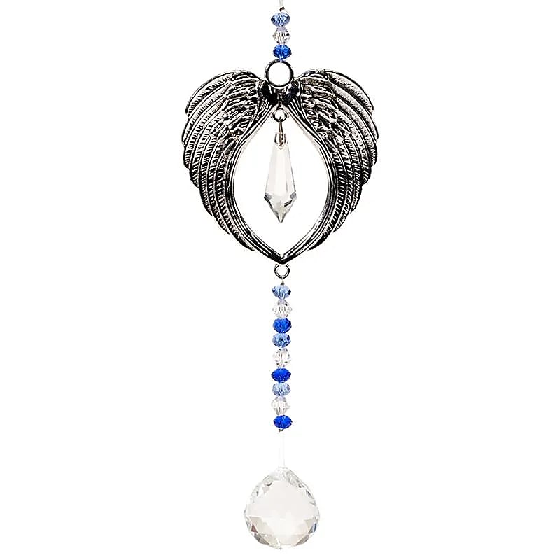Cristal de fenêtre ailes d'Ange avec sphère en cristal