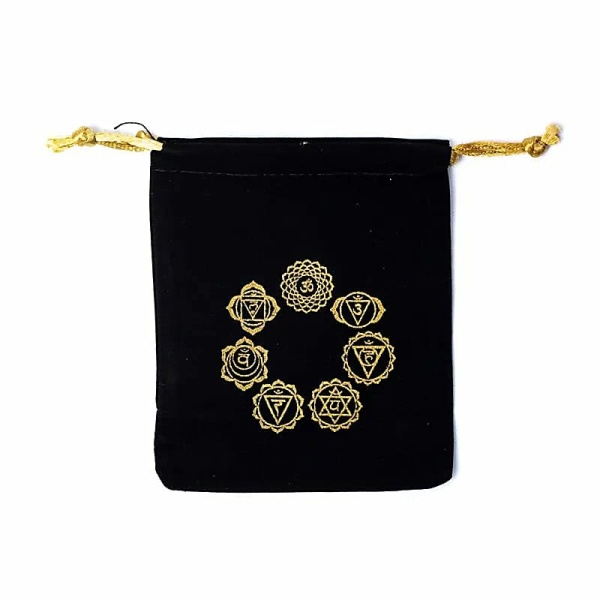 Pochette velours 7 Chakras