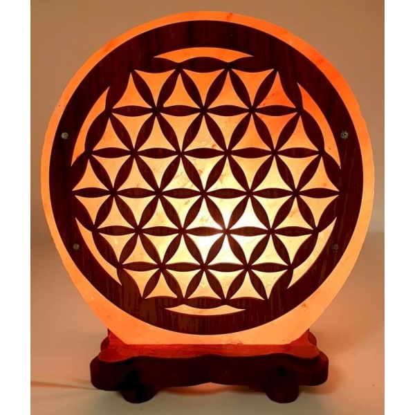 Lampes sel fleur de vie