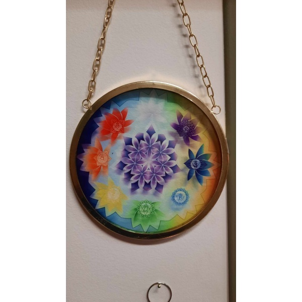 Verre suspendu 7 Chakras