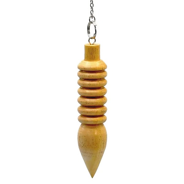 Pendule en bois avec 7 anneaux