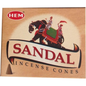 Cônes d'encens en bois de Santal