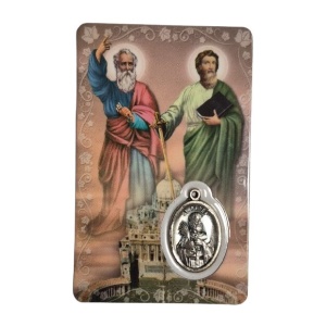 Carte de prière St Pierre et St Paul