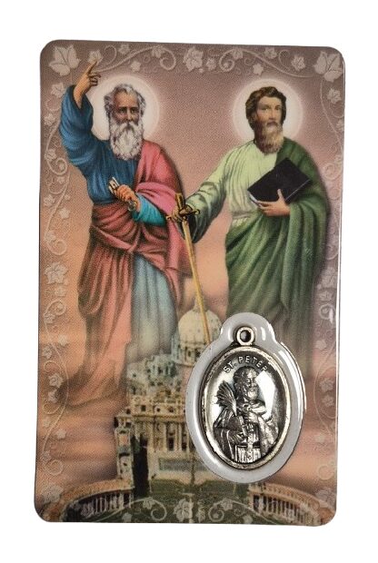 Carte de prière St Pierre et St Paul